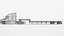 Remorque plateau Freightliner Cascadia 2025 01