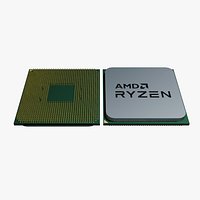 AMD Ryzen AM4 CPU 3D Model