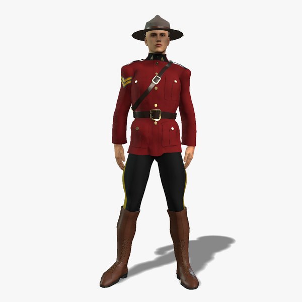 RCMP警官のリアルな3Dキャラクター3Dモデル - TurboSquid 2491998