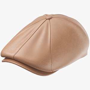 Leather Flat Cap 03