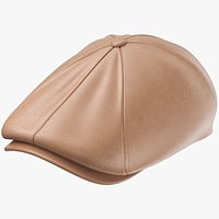 Leather Flat Cap 03