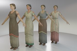 Rigged Roman Peasant Woman