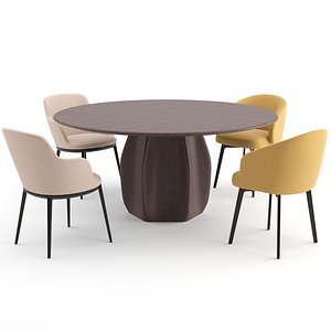 3D model chairs table molteni lema