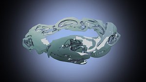 6 skulls ring