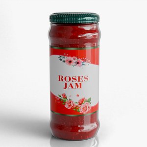 Roses Jam Jar 3D model
