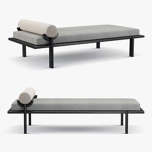 Vonnegut Kraft - Black crescent lounge daybed model
