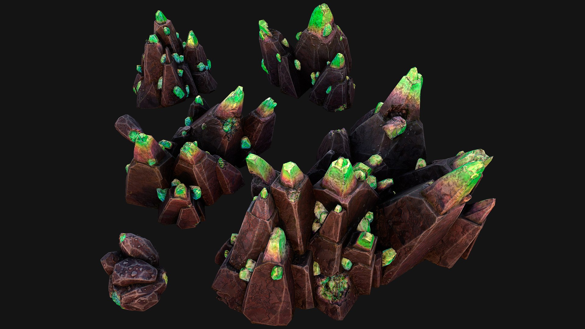 Green Crystals Minerals Ore Cave 3D model https://p.turbosquid.com/ts-thumb/LU/VZXrMN/CT/obsidiancrystalgreen12/png/1732369514/1920x1080/fit_q87/24211ce4520f7c34c87e42f66b2a18306df365df/obsidiancrystalgreen12.jpg
