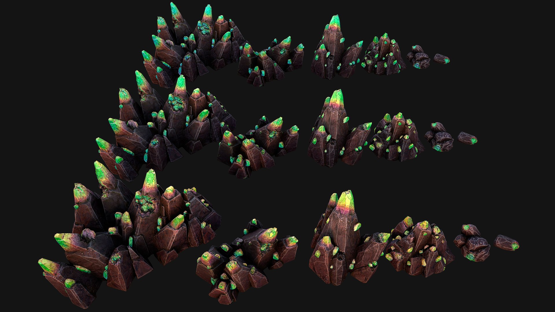 Green Crystals Minerals Ore Cave 3D model https://p.turbosquid.com/ts-thumb/LU/VZXrMN/On/obsidiancrystalgreen2/png/1732369500/1920x1080/fit_q87/457d01c019f3bdd68979ae1448a8fc4290af2fad/obsidiancrystalgreen2.jpg