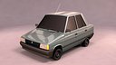 Renault 9 cartoon car 3ds