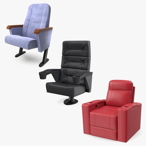 3D model Cinema Chairs Collection