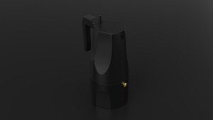 Ossidiana Coffee Maker by Alessi 3D model