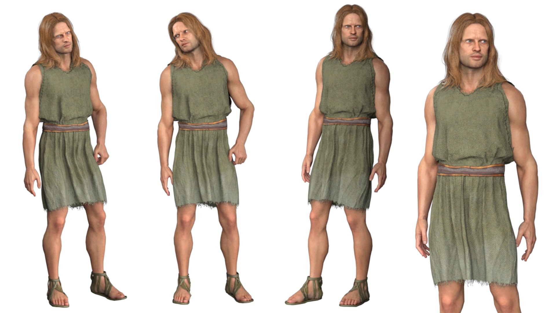 3D Realistic Rigged Medieval Character Man Model - TurboSquid 2133601