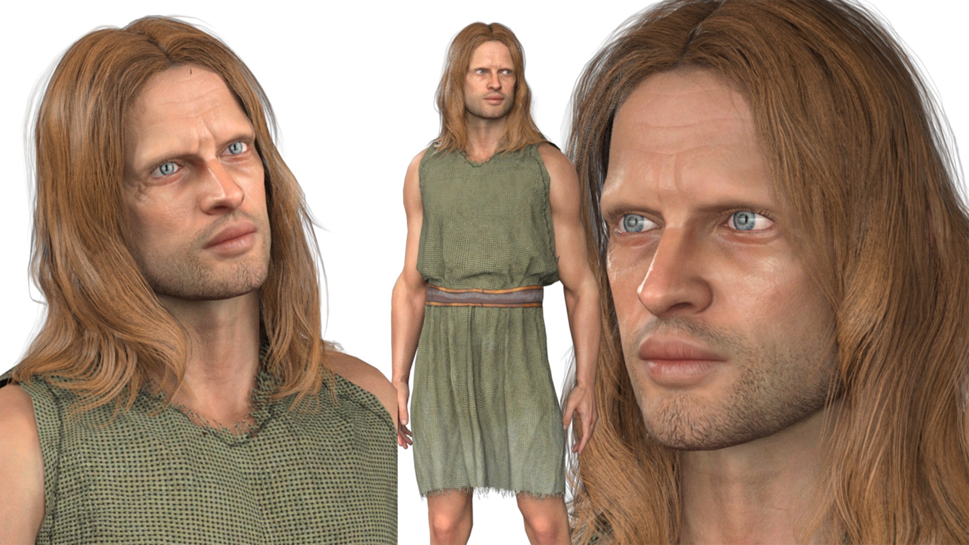 3D Realistic Rigged Medieval Character Man Model - TurboSquid 2133601