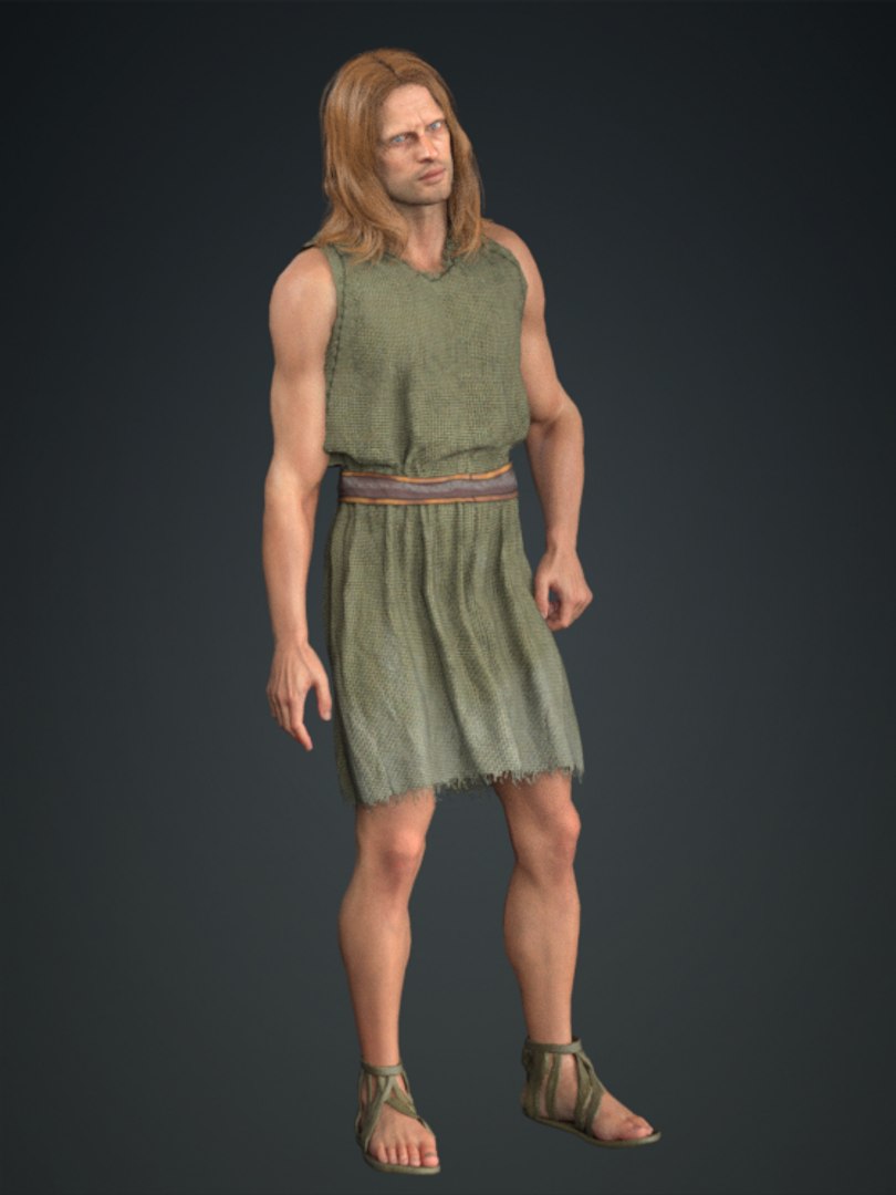 3D Realistic Rigged Medieval Character Man Model - TurboSquid 2133601