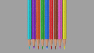 3D model Colored Pencils
