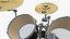 3D Standard Drum Kit model