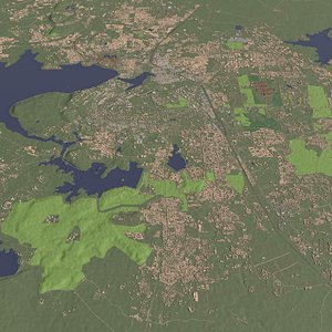 3D Bhopal India - city and urban model