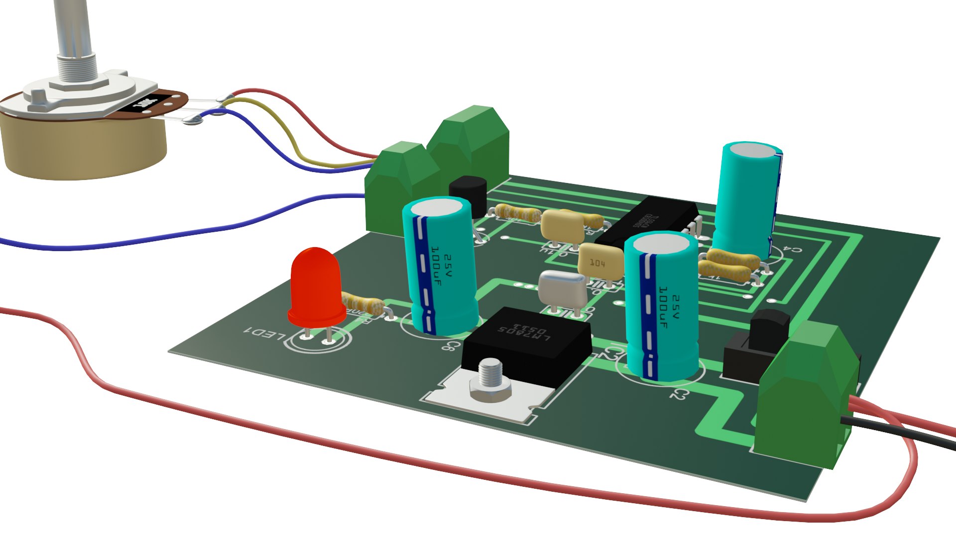 3D ELECTRONIC CIRCUIT Model - TurboSquid 1863711