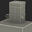 Classic Newspaper Box Gray 3D Model