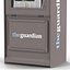 Classic Newspaper Box Gray 3D Model