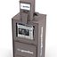 Classic Newspaper Box Gray 3D Model