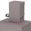 Classic Newspaper Box Gray 3D Model