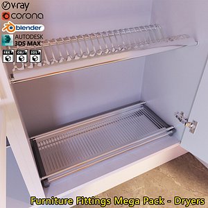 3D Furniture Fittings Mega Pack - Dryers