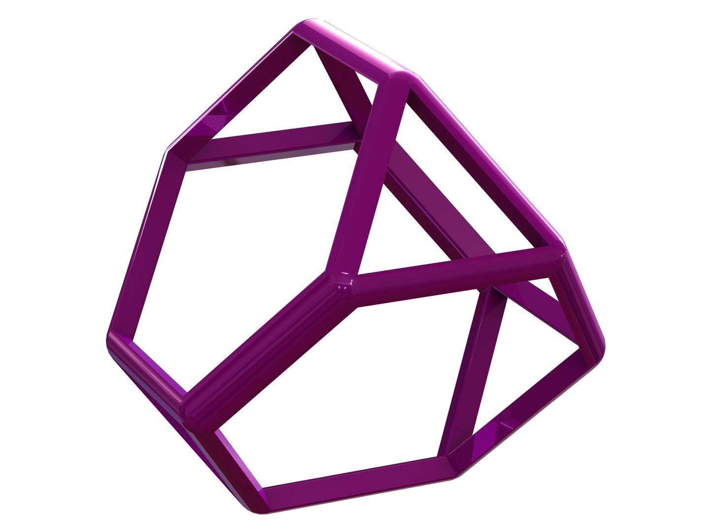 Wireframe Shape Truncated Tetrahedron 3D Model - TurboSquid 2176037