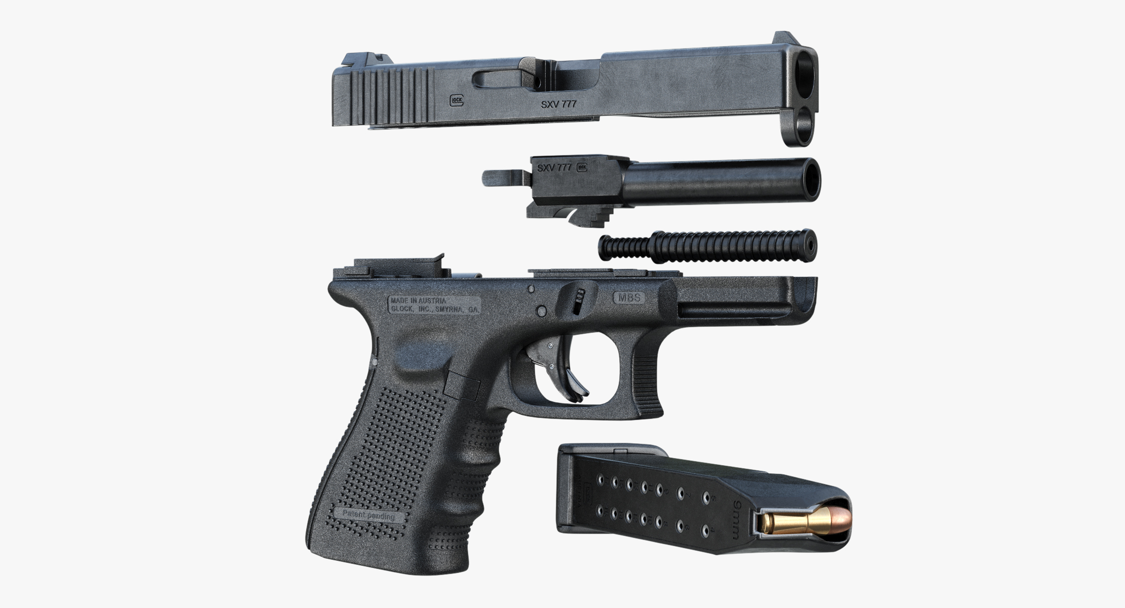 3d Gun Glock 19 Gen Model 6060