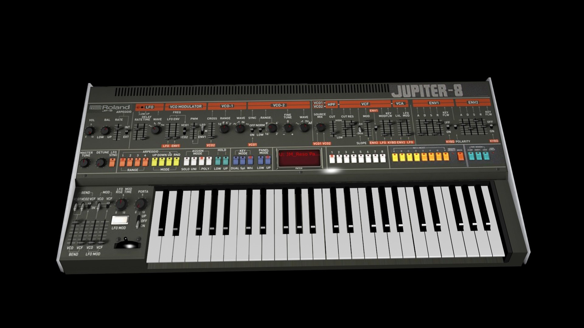 free roland jupiter8 3d model