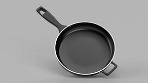 3D model Fry Pan with Handle