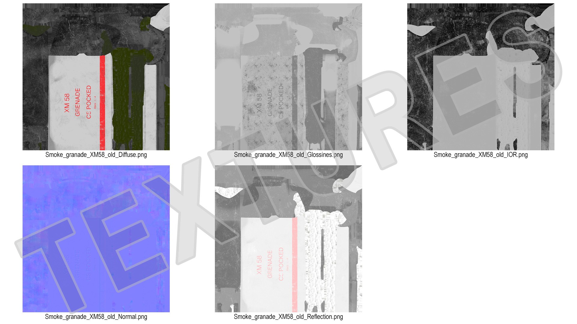 3D xm58 riot control cs - TurboSquid 1627971