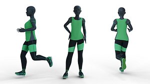 Woman mannequin V3 Rigged in Blender 3D