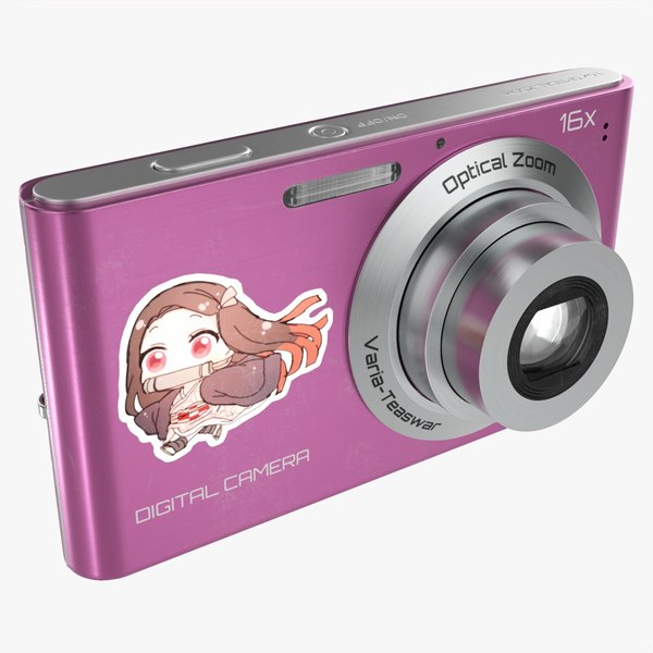 Compact digital camera 02 3D