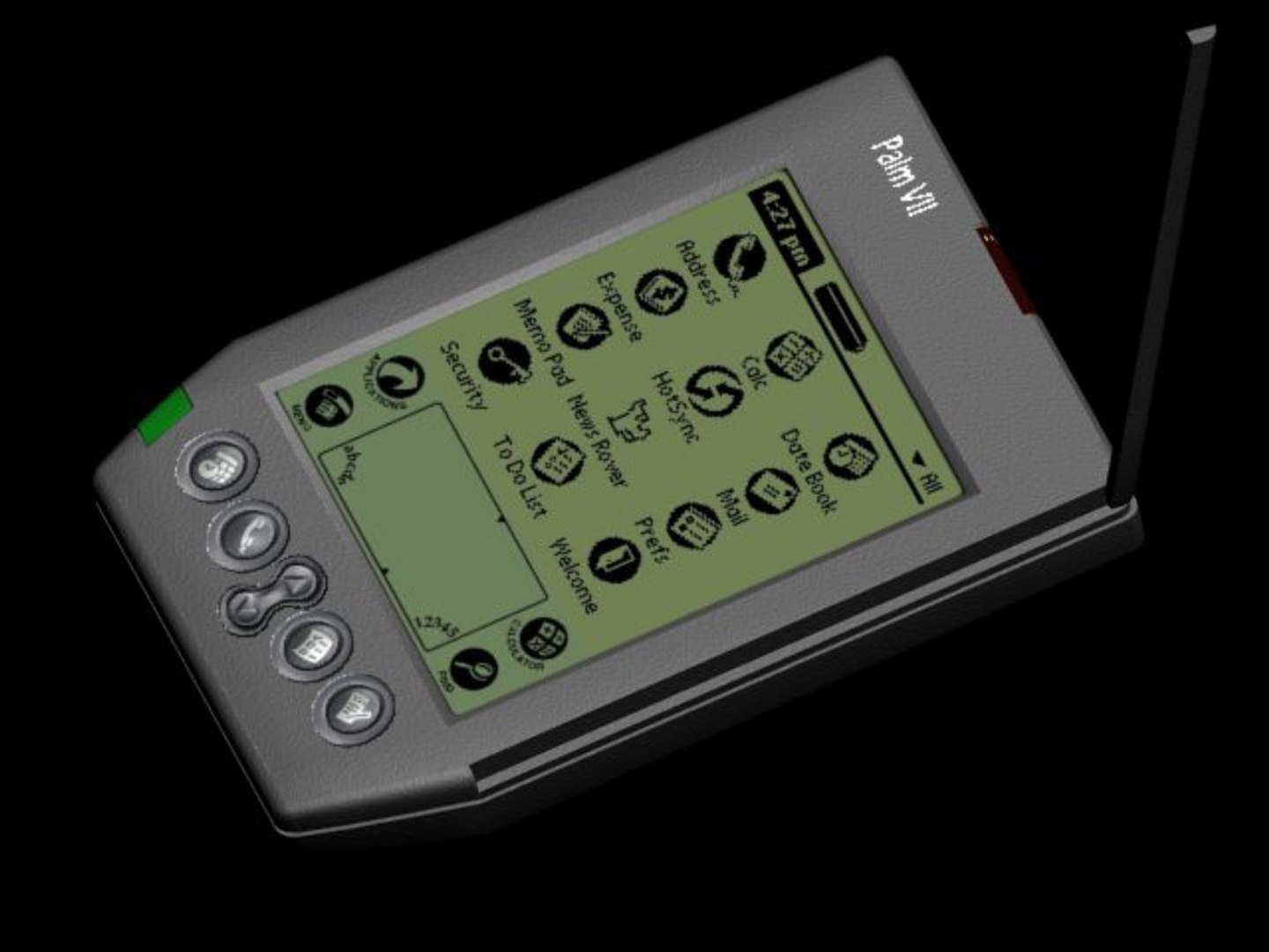 palm pda 3d model