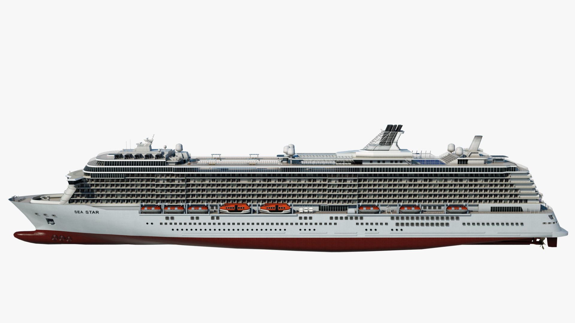 Cruise sea star ship 3D model - TurboSquid 1288790