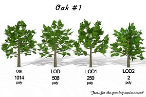 landscape trees 3D model