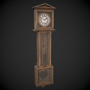 Grandfather Clock 3D model