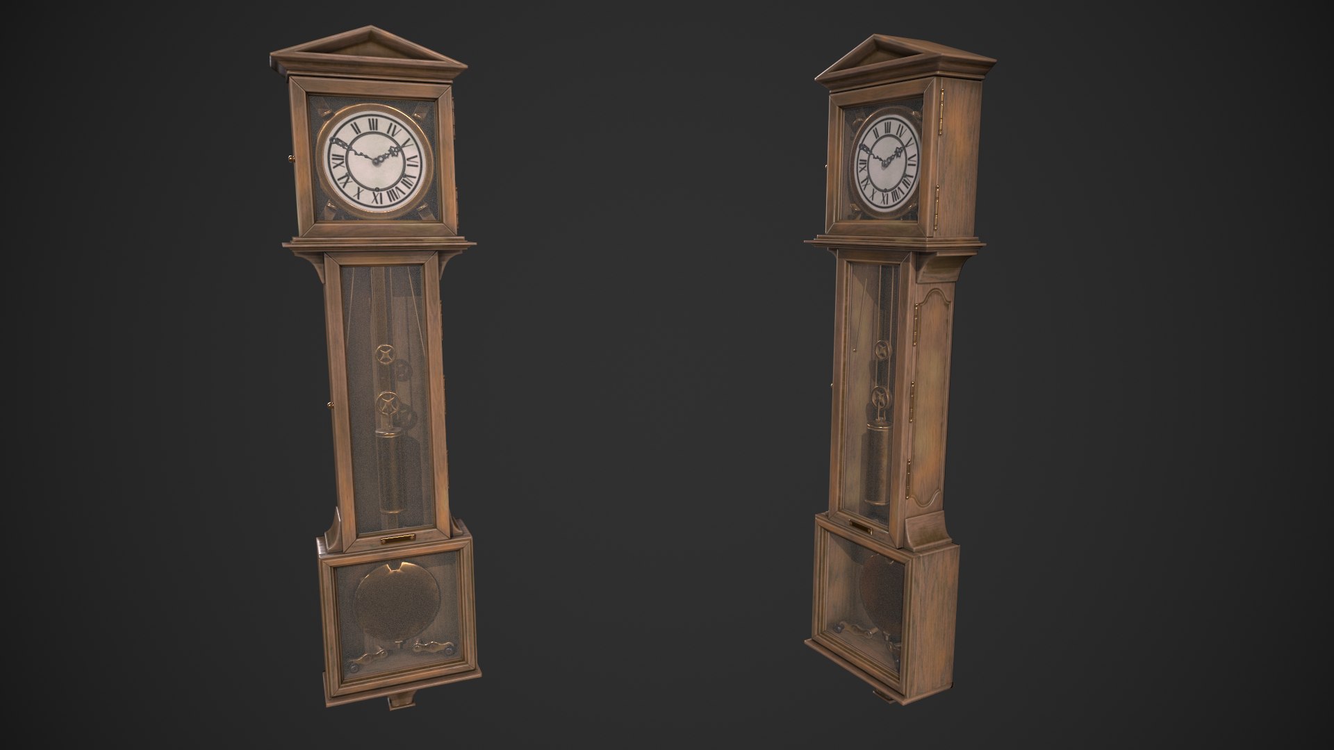 Grandfather Clock 3D Model TurboSquid 1981321