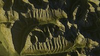 Alaskan Twin valley with granite spires