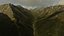 Alaskan Twin valley with granite spires