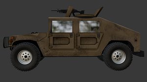 Militarily Humvee Hummer 3D model