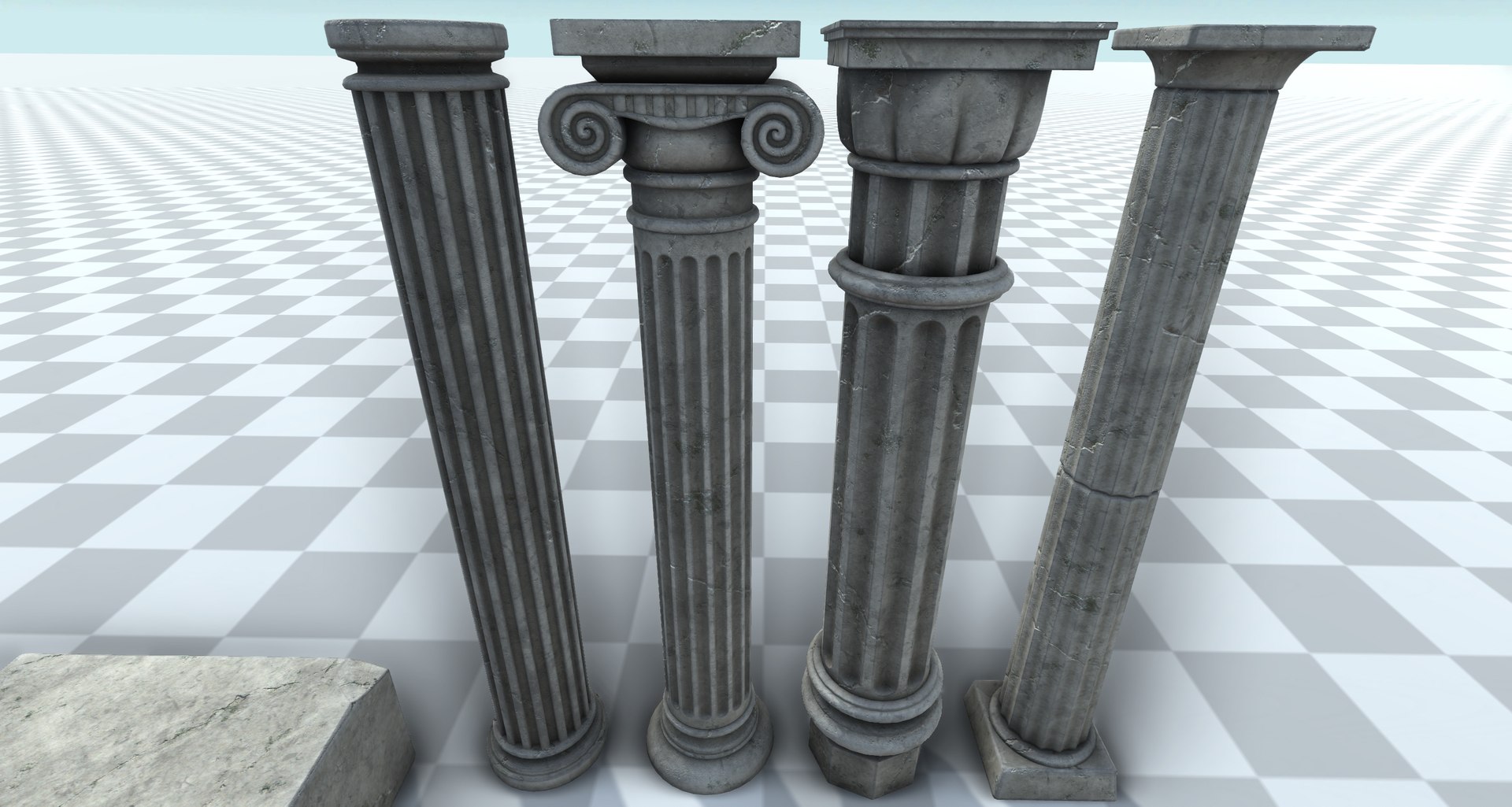 3D Temple Parts - TurboSquid 2158599