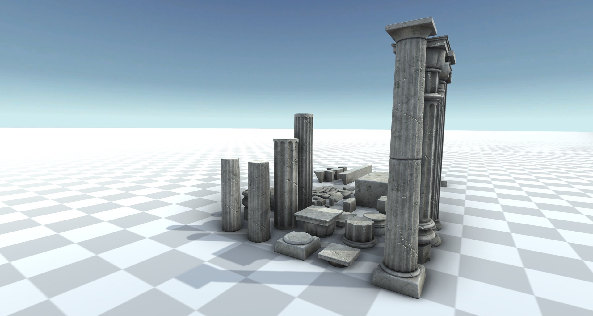 3D Temple Parts - TurboSquid 2158599
