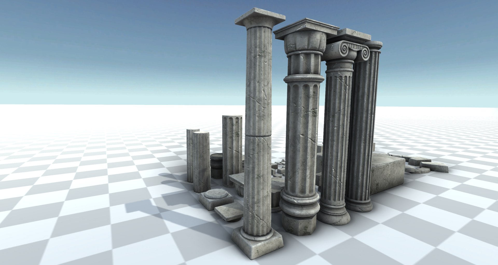 3D Temple Parts - TurboSquid 2158599