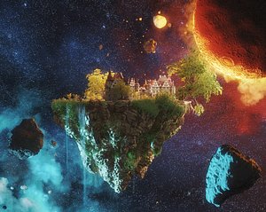 3D Space Island