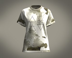 3D model Ladies T-Shirt-AOP