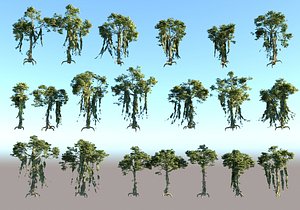 3D Animated Jungle Tree Pack 20