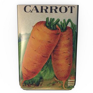 Carrot Seed Pouch model
