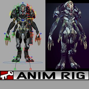 3d model rig 2014 animation
